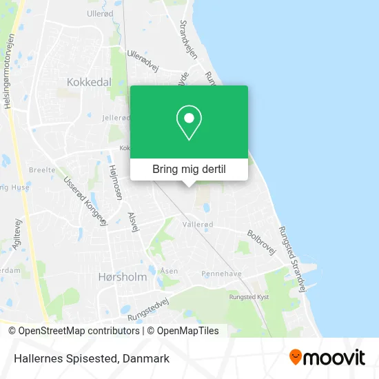 Hallernes Spisested kort