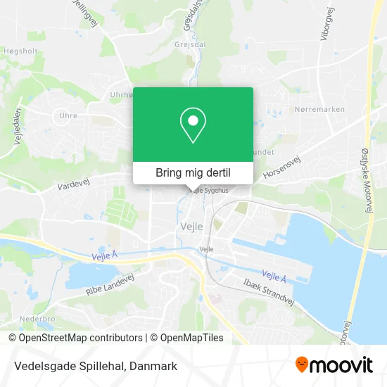 Vedelsgade Spillehal kort