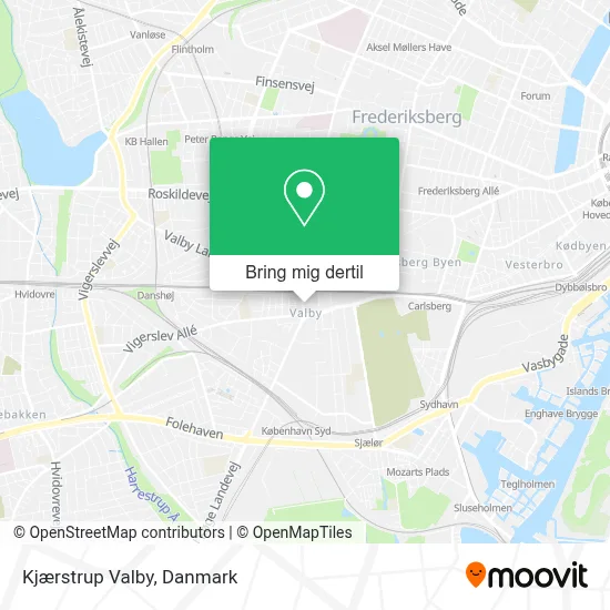 Kjærstrup Valby kort