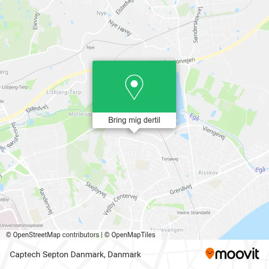 Captech Septon Danmark kort