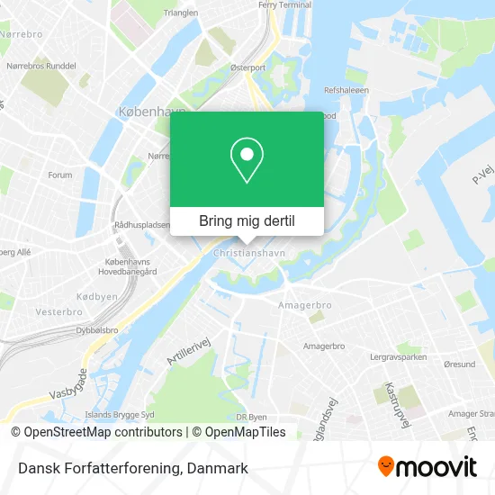 Dansk Forfatterforening kort