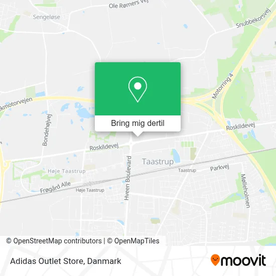 Adidas Outlet Store kort