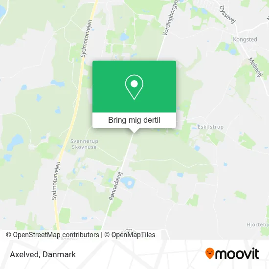 Axelved kort
