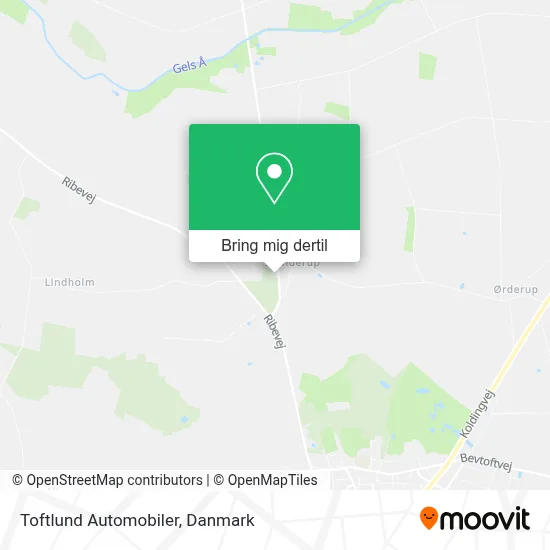 Toftlund Automobiler kort