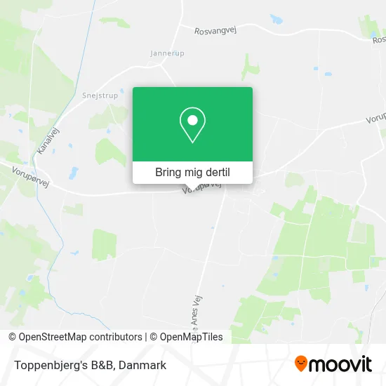 Toppenbjerg's B&B kort