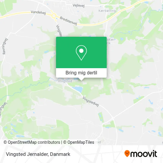 Vingsted Jernalder kort