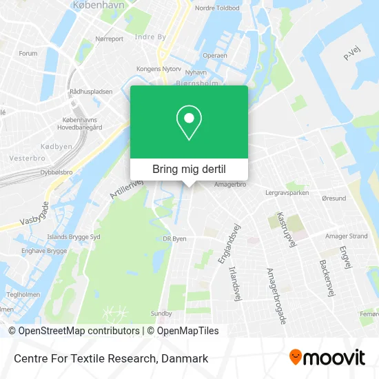 Centre For Textile Research kort