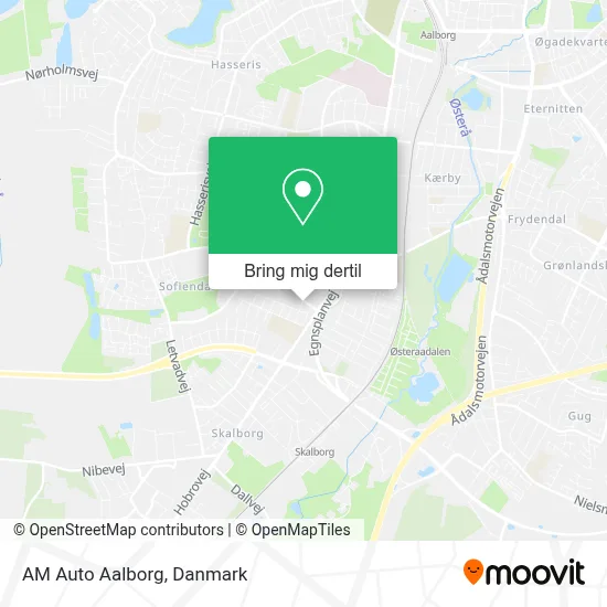 AM Auto Aalborg kort