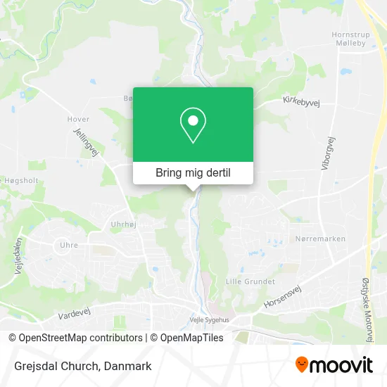 Grejsdal Church kort