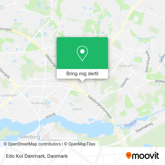 Edo Koi Danmark kort
