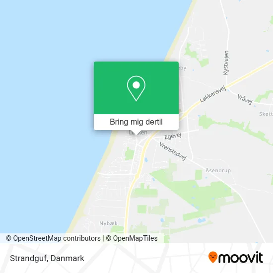 Strandguf kort