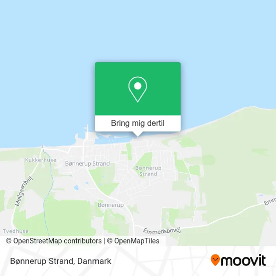 Bønnerup Strand kort
