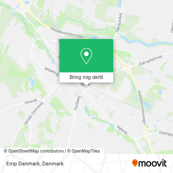 Emp Danmark kort