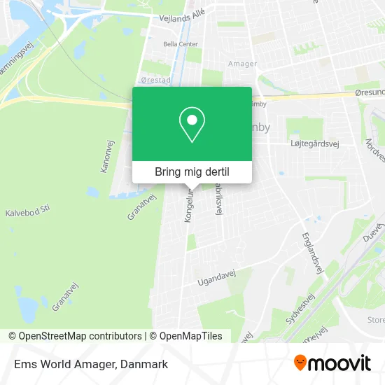 Ems World Amager kort