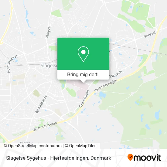 Slagelse Sygehus - Hjerteafdelingen kort