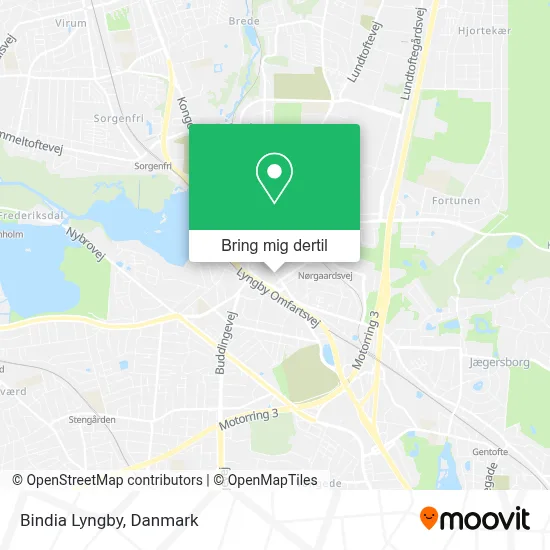 Bindia Lyngby kort