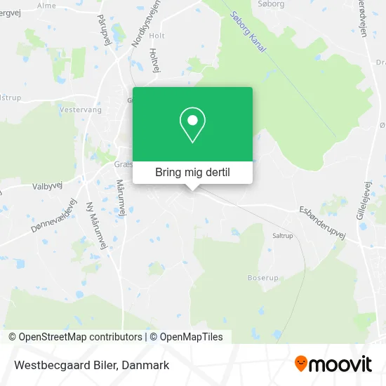 Westbecgaard Biler kort