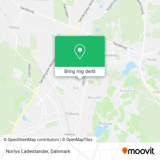 Norlys Ladestander kort