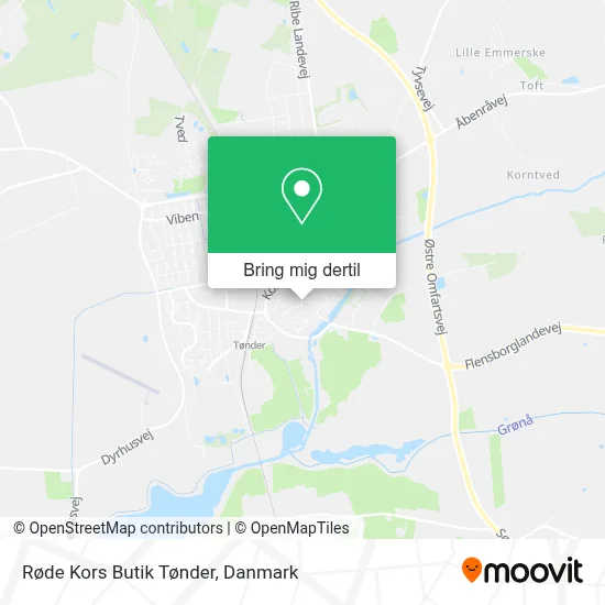 Røde Kors Butik Tønder kort