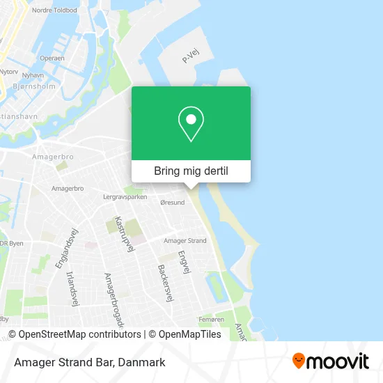 Amager Strand Bar kort