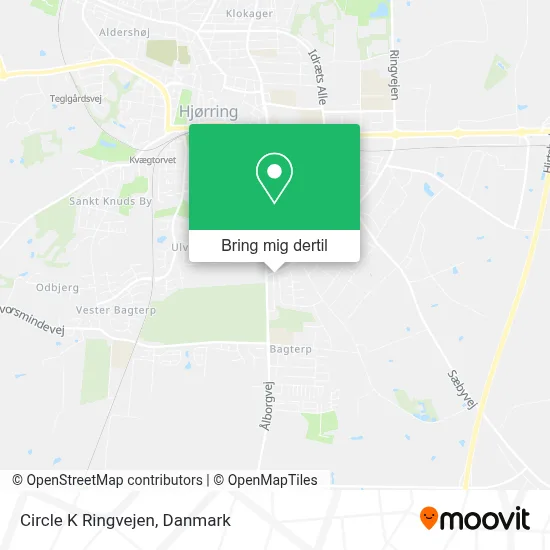Circle K Ringvejen kort