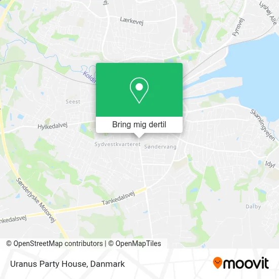 Uranus Party House kort