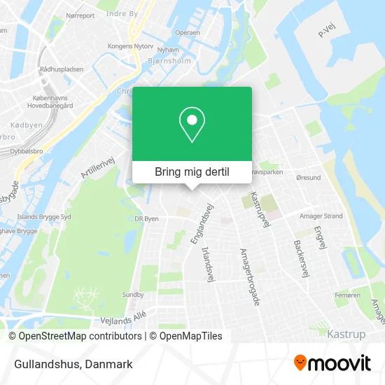 Gullandshus kort