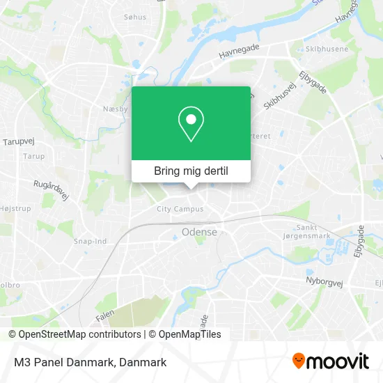 M3 Panel Danmark kort