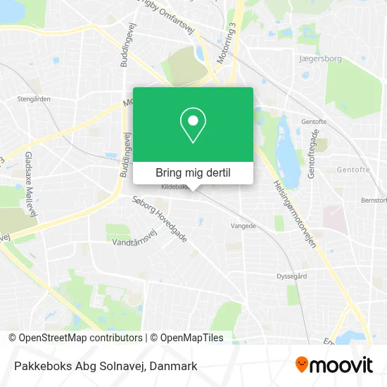 Pakkeboks Abg Solnavej kort