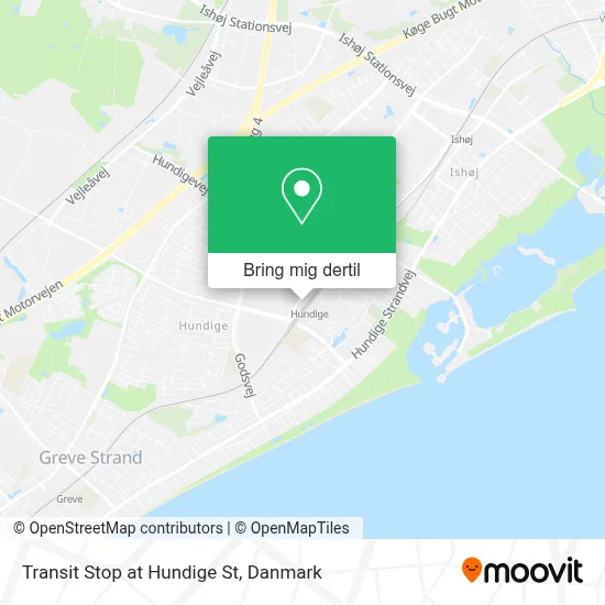 Transit Stop at Hundige St kort