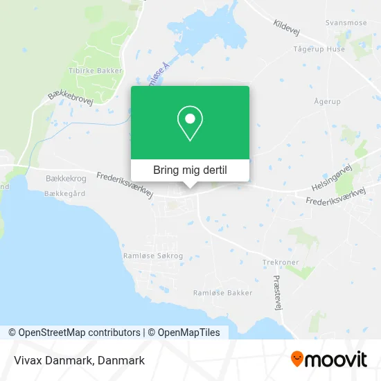 Vivax Danmark kort