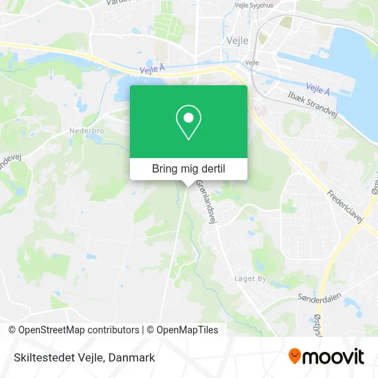 Skiltestedet Vejle kort