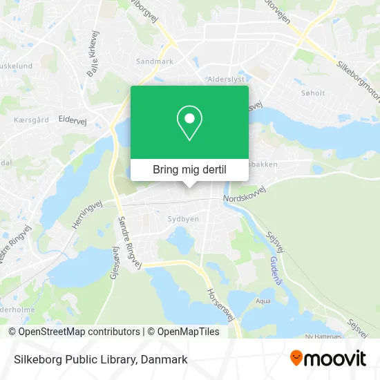 Silkeborg Public Library kort