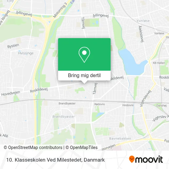 10. Klasseskolen Ved Milestedet kort