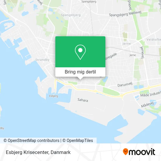 Esbjerg Krisecenter kort