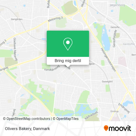 Olivers Bakery kort