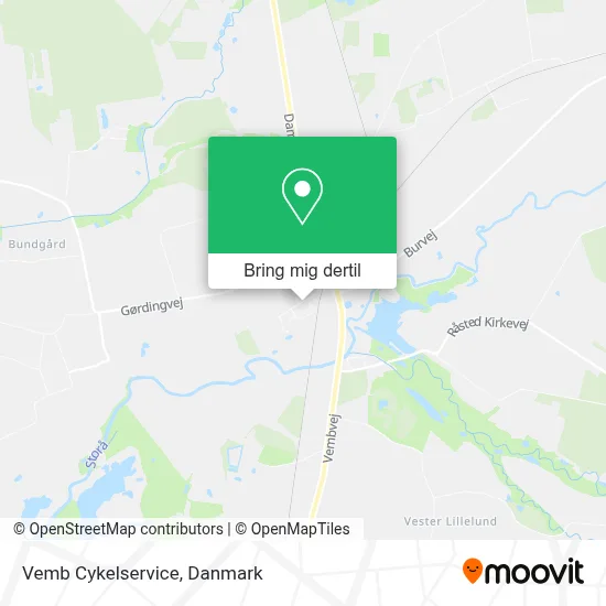 Vemb Cykelservice kort