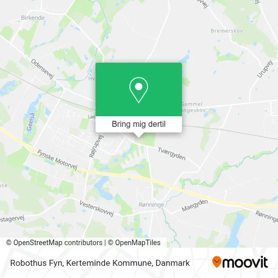 Robothus Fyn, Kerteminde Kommune kort