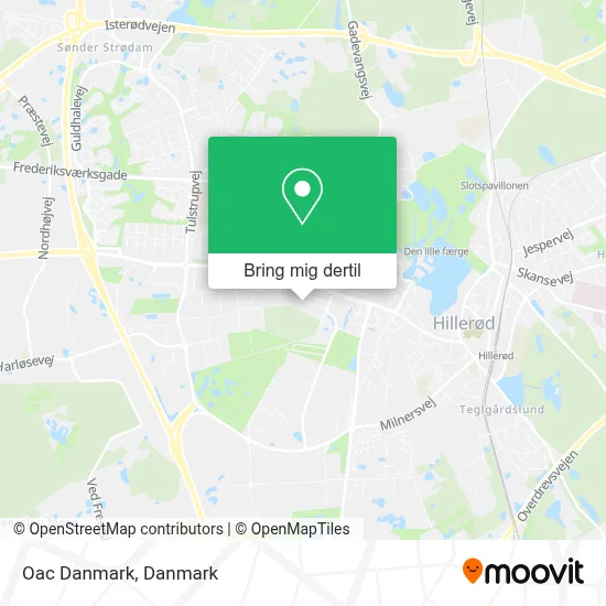 Oac Danmark kort