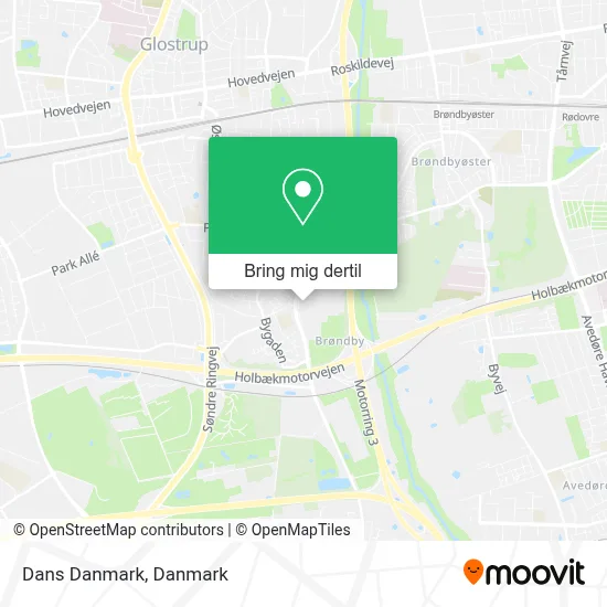 Dans Danmark kort