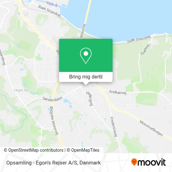 Opsamling - Egon's Rejser A/S kort