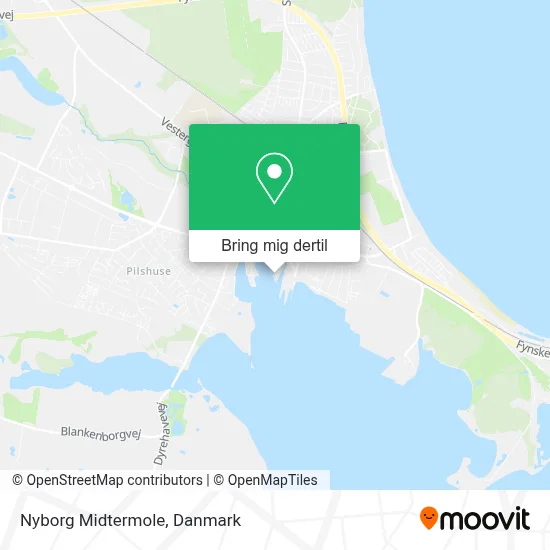 Nyborg Midtermole kort