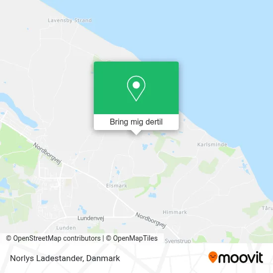 Norlys Ladestander kort