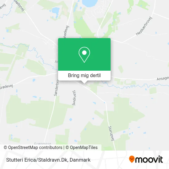 Stutteri Erica/Staldravn.Dk kort