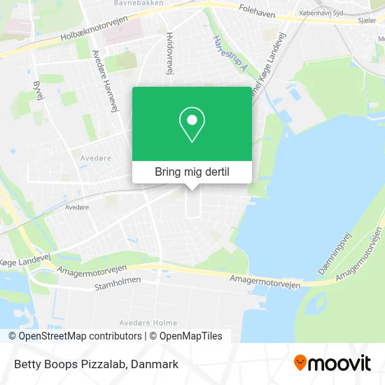 Betty Boops Pizzalab kort