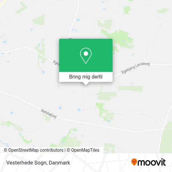 Vesterhede Sogn kort
