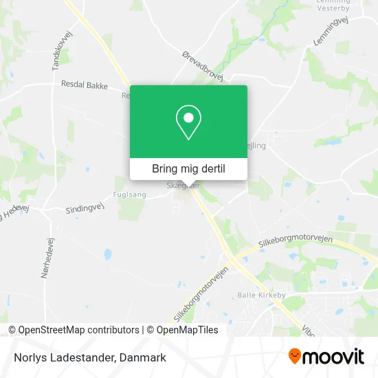 Norlys Ladestander kort