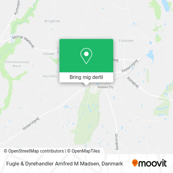 Fugle & Dyrehandler Arnfred M Madsen kort