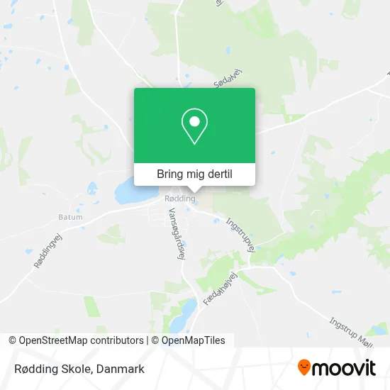 Rødding Skole kort