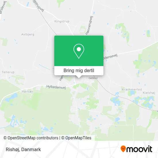 Rishøj kort